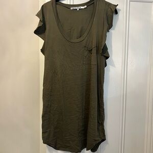 Green t shirt dress